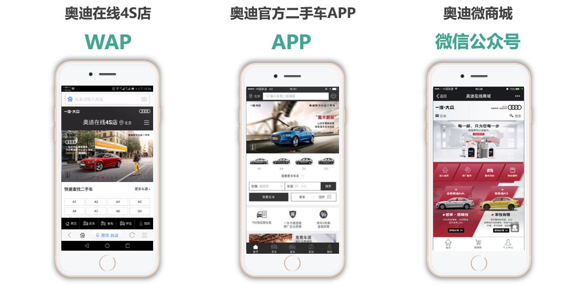 奥迪在线4S店 移动端